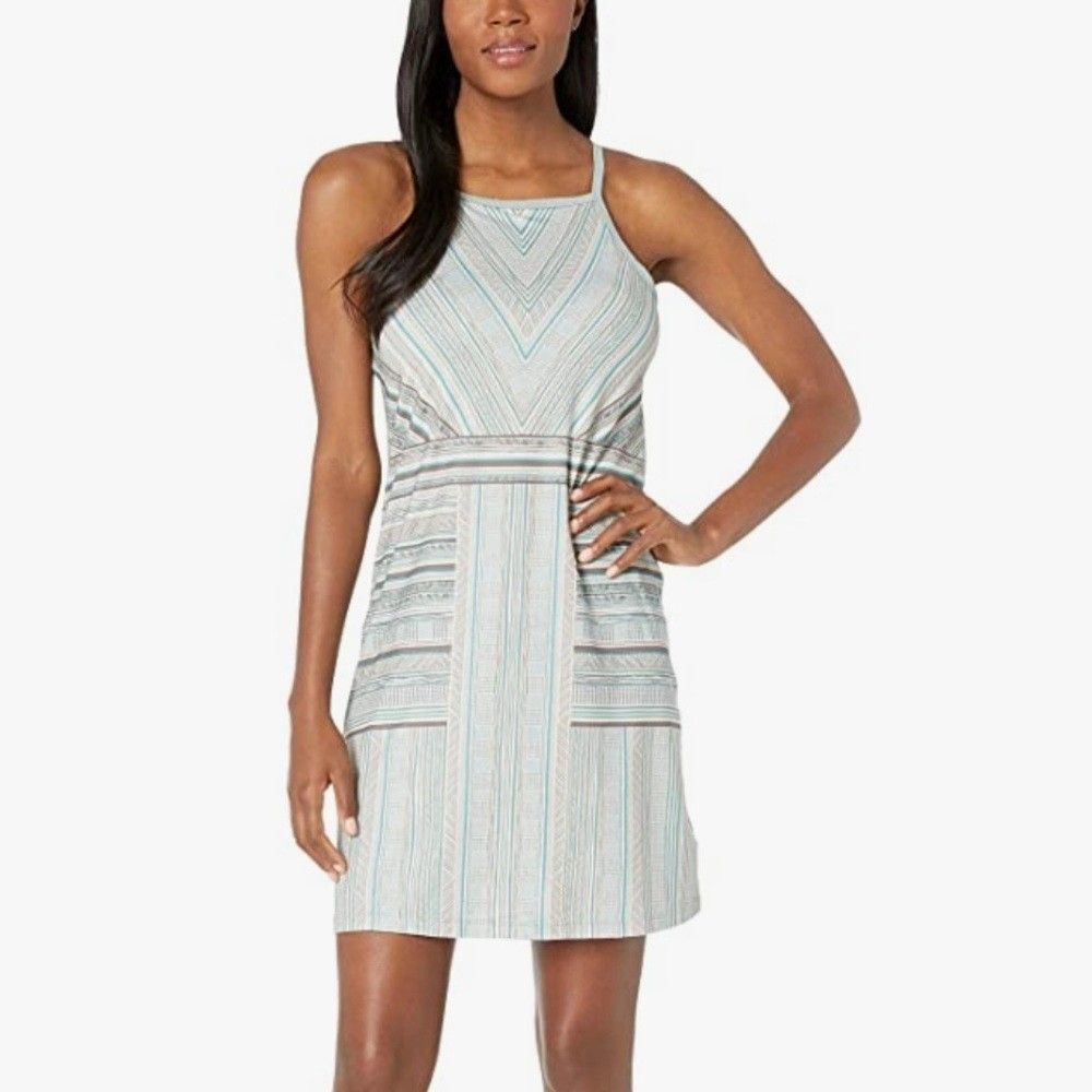 PrAna Women's Ardor Agave Samba Dress Built In Bra Activewear Size Small